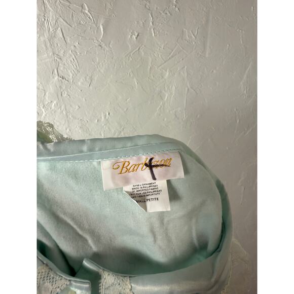 Vintage Barbizon Nightgown Small petite Satin Floral NOS Embroidered Lace H12 - Picture 7 of 8